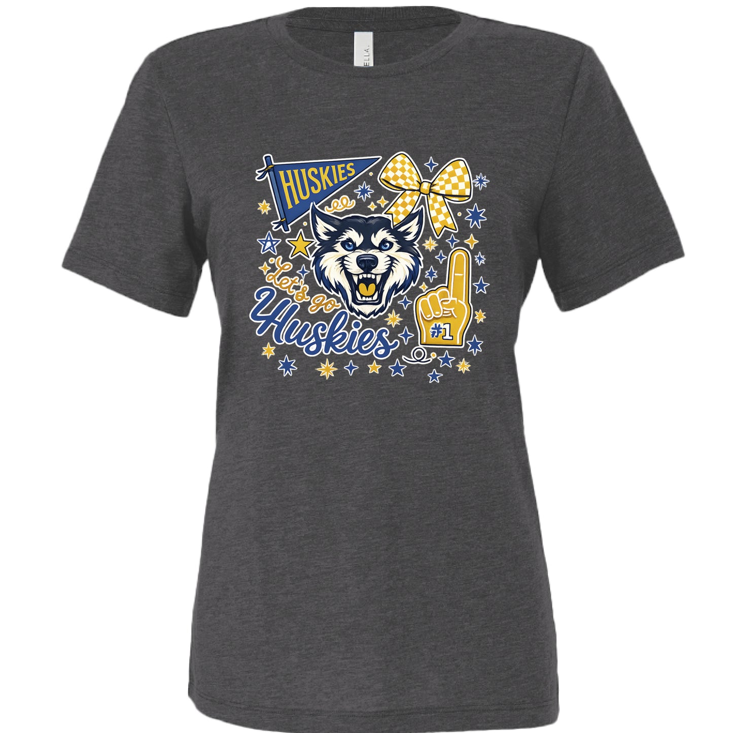 Solid Dark Grey Triblend - FRONT